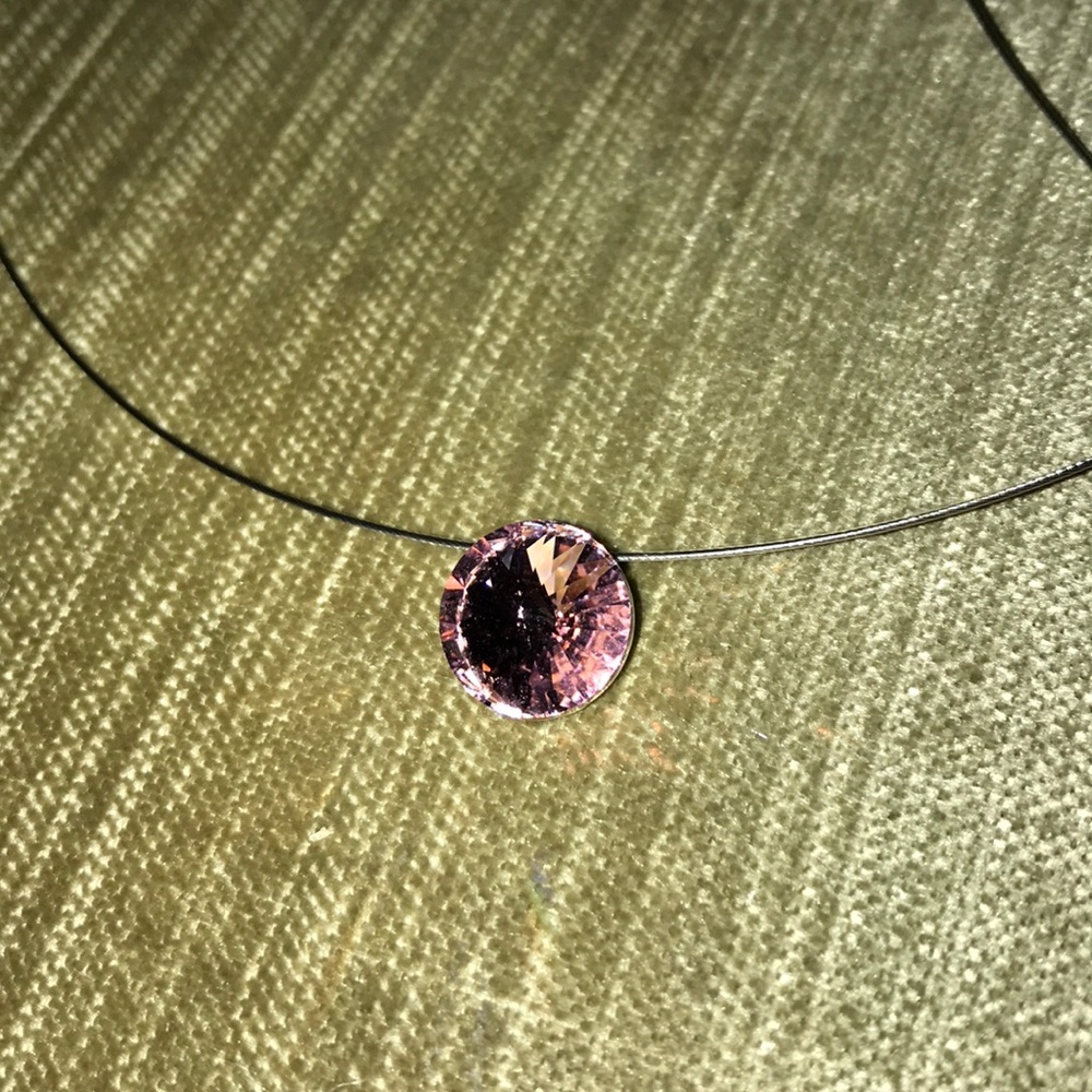 Pink diamond necklace!